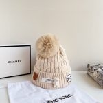 シャネル 秋冬用の暖かい ニットキャップ cap 帽 レディース 2210XMJ60-CHM4757