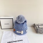 シャネル 秋冬用の暖かい ニットキャップ cap 帽 レディース 2210XMJ60-CHM4759