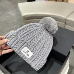 シャネル 秋冬用の暖かい ニットキャップ cap 帽 レディース 2210XMJ60-CHM4769