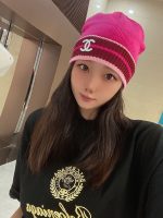 シャネル 秋冬用の暖かいニットキャップ cap レディース 2210XMJ45-CHM4818