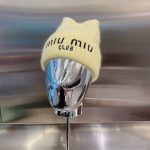 ミュウミュウ 優れた品質と低価格 ニットキャップ cap 2210XMJ-MIUM4935