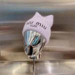 ミュウミュウ 優れた品質と低価格 ニットキャップ cap 2210XMJ-MIUM4937