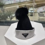 プラダ 秋冬用の暖かい ニットキャップ cap 2210XMJ70-PRAM4995