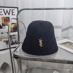 イヴ サンローラン秋冬用 ☆美品☆ バケットハット cap 2210XMJ50-YSLM5081