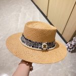 シャネル 大人気定番商品☆ ストローハット cap 2306LGJ73-CH6125
