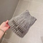 ミュウミュウ 優れた品質と低価格 ニットキャップ cap 2210XMJ-MIUM4936 - 画像 (3)