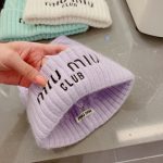 ミュウミュウ 優れた品質と低価格 ニットキャップ cap 2210XMJ-MIUM4937 - 画像 (3)